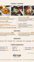 Lava Bar Restaurant menu