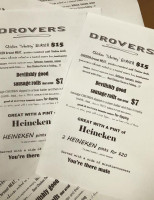 The Drover's And Kitchen menu