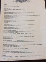 Stella Cafe menu