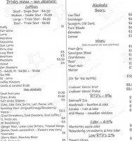 The Jetty Licensed Cafe menu