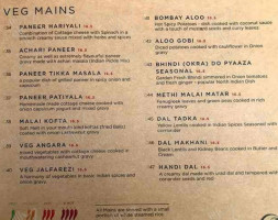 Chilli Cove Indian Eatery menu