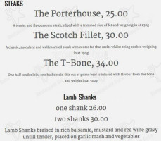 Longhorn Steak And Alehouse menu