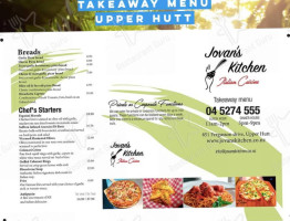 Jovan's Kitchen menu