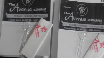 The Avenue Restaurant menu