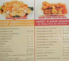 Golden Hut Takeaway menu