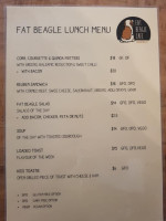 The Fat Beagle Cafe menu