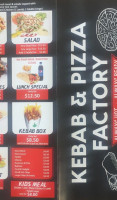 Kebab Pizza Factory menu