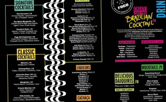 Fogo Brazilian Bbq Experience menu