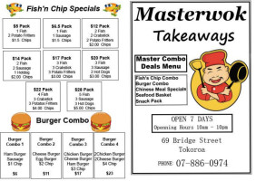 Master Wok Takeaways menu
