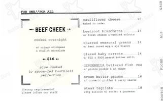Civil And Naval Eatery menu
