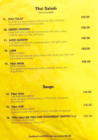 Thai Crom menu