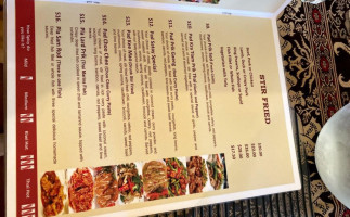 Thai Marina menu