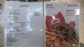 Junzi menu