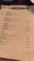 Pirates Bistro menu