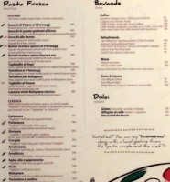 La Bella Pizza Bistro menu