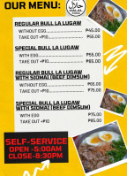 Gag's Famous Bulalugaw menu