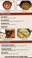 Royal Indian Curry House menu