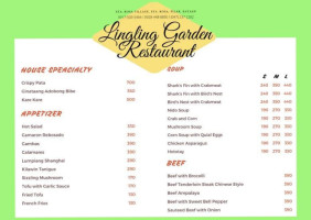 Lingling Garden menu