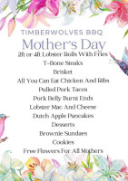 Timberwolves Bbq menu