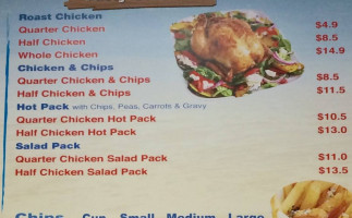 Evandale Chicken And Seafood menu