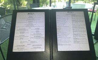 Benny's Cocktails Grill menu