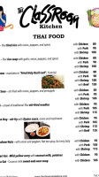 The Classroom Pattaya menu
