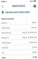 Bird Rock Coffee Roasters menu