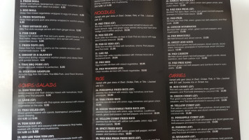 Spice Thai Kitchen menu