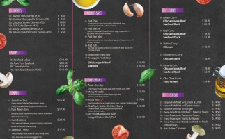 Bangkok Milton menu