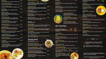 Thai Cafe Lynn menu