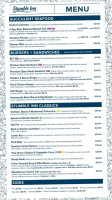 Stumble Inn Cafe menu