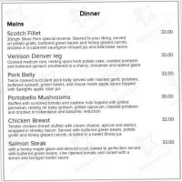 Essence Cafe Bar (restaurant) menu