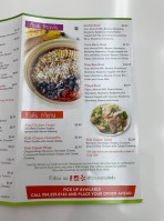 Goji Juicery And Kitchen menu