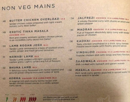 Chilli Cove Indian Eatery menu