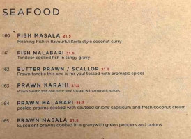 Chilli Cove Indian Eatery menu