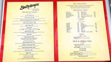 Bully Hayes Restaurant Bar menu