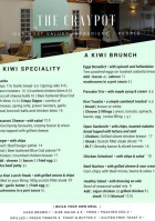 The Craypot Kitchen Kaikoura menu