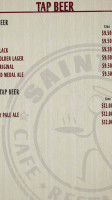 Saints Cafe, Restaurant Bar menu