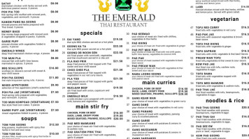 The Emerald Thai food