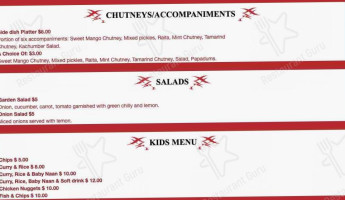 Curry Hutt menu