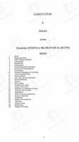 Pauanui Club menu