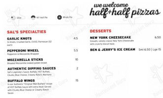 Sal's Authentic Ny Pizza Henderson menu