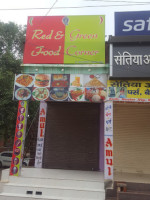 Red &green Food Corner outside