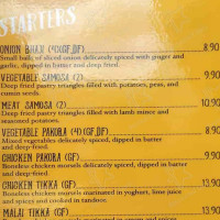 Punjab Curry Club Springfield menu