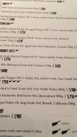Raging Bull Chophouse and Bar menu
