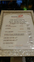 Buffet 101 menu