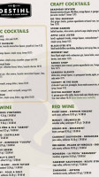 Destihl Brew Works menu