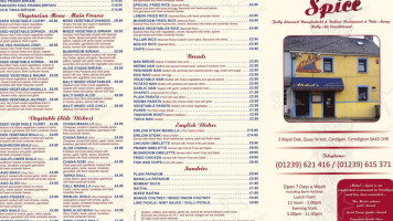 Abdul's Tandoori Spice menu