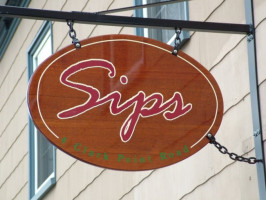 Sips Cafe outside