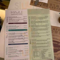 Mauli Bowls menu